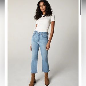 Unpublished Marlow Mid-Rise Cropped Demi Flare Jeans